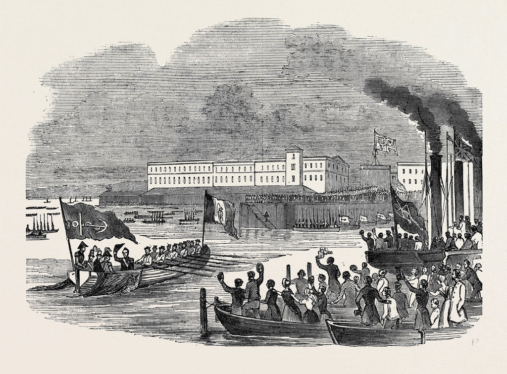 Detail of Visit of the King of the French, Louis Philippe, to Queen Victoria: Debarkation at Portsmouth by Anonymous