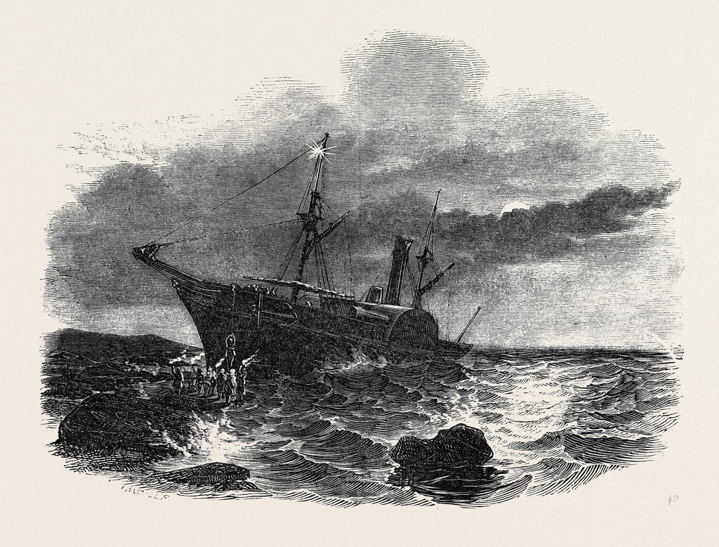 Detail of Wreck of the Windsor Castle Steamer by Anonymous