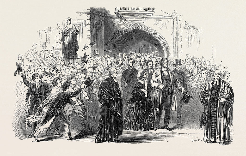 Detail of Visit of the King of the French and Queen Victoria to Eton College by Anonymous