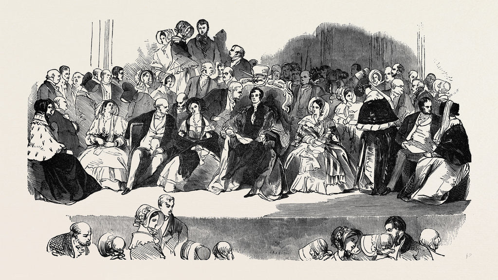 Detail of Public Meeting at the Mansion House, the Lord Mayor in the Chair by Anonymous