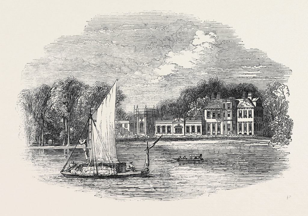 Detail of Orleans House, Twickenham; Once the Residence of Louis Philippe by Anonymous