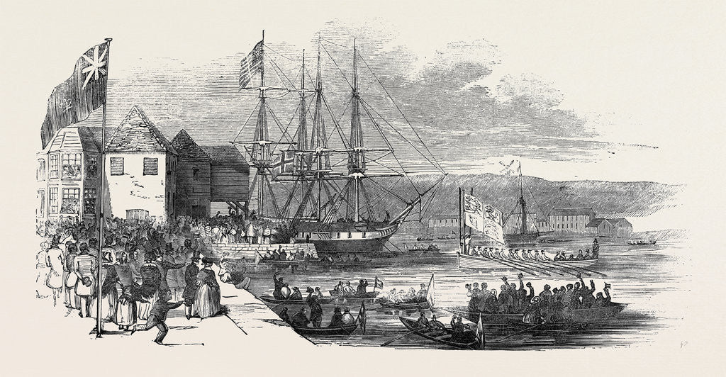 Detail of Her Majesty Landing at Cowes, Isle of Wight by Anonymous