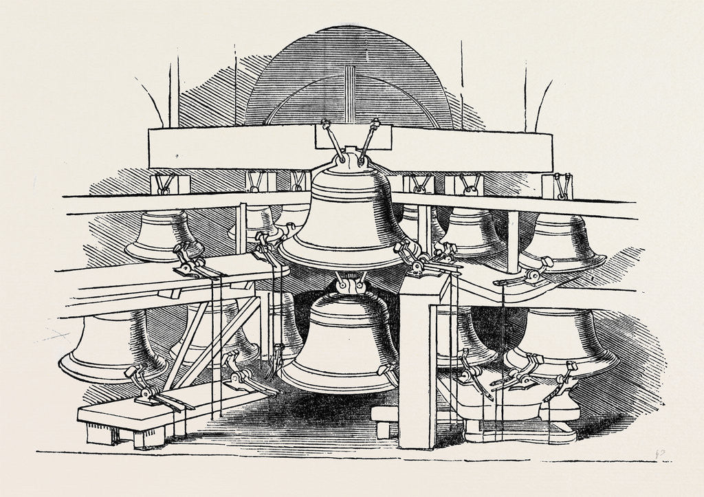 Detail of Bells for the Hours and Chimes by Anonymous