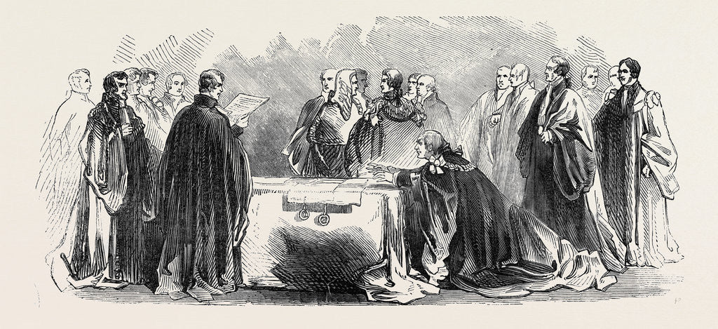Detail of Ceremony of Swearing in the Lord Mayor. by Anonymous