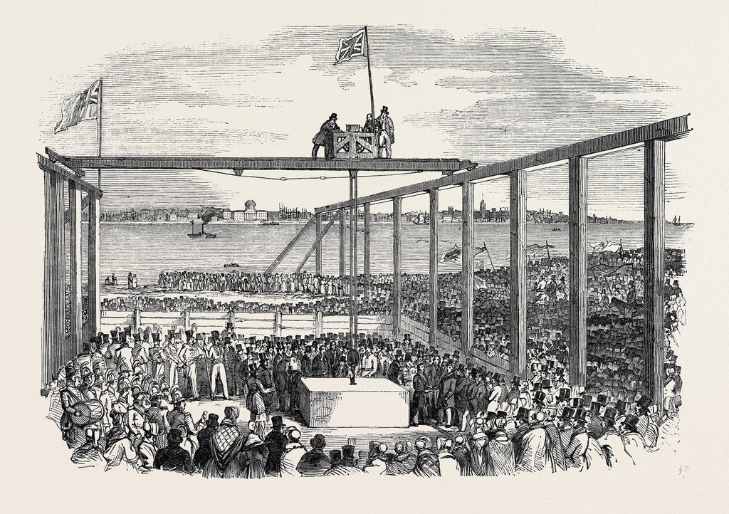 Detail of Ceremony of Laying the First Stone of the Birkenhead Docks by Anonymous