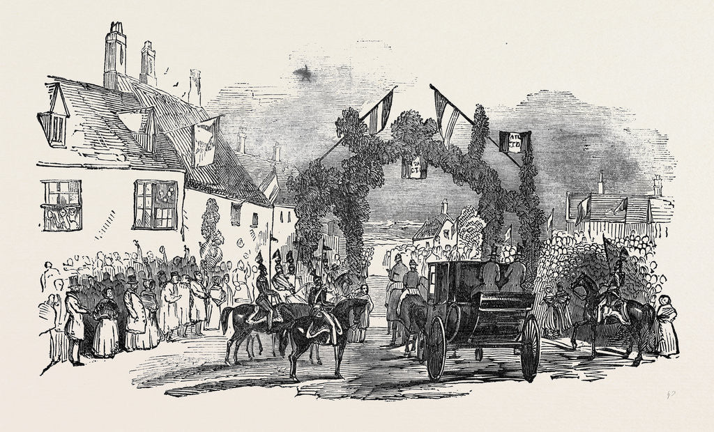 Detail of Triumphal Arch at Great Weldon, Her Majesty's Visit to Burghley by Anonymous