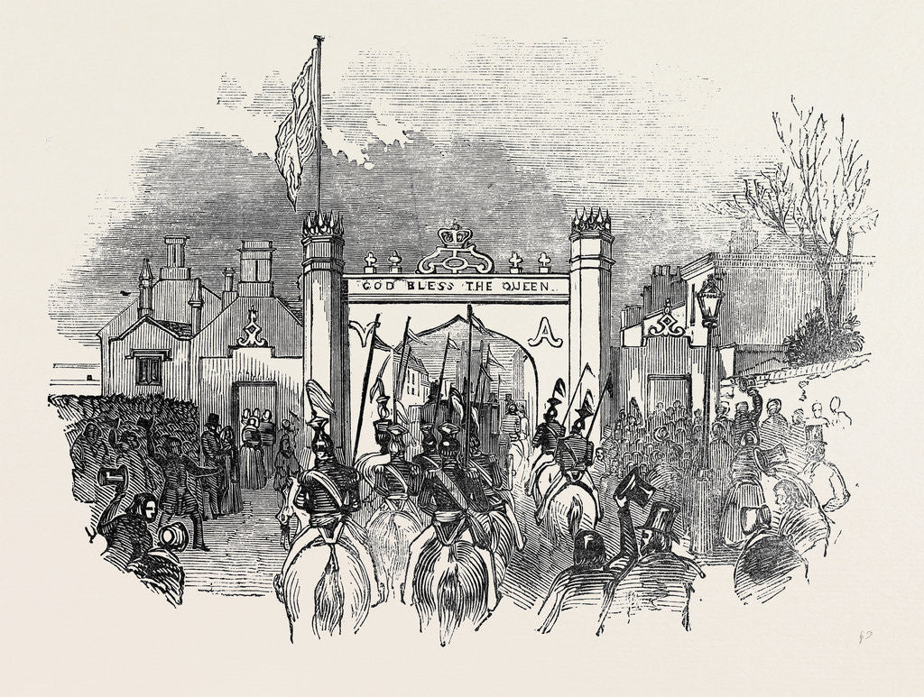 Detail of Arch Near Stanford, Her Majesty's Visit to Burghley by Anonymous
