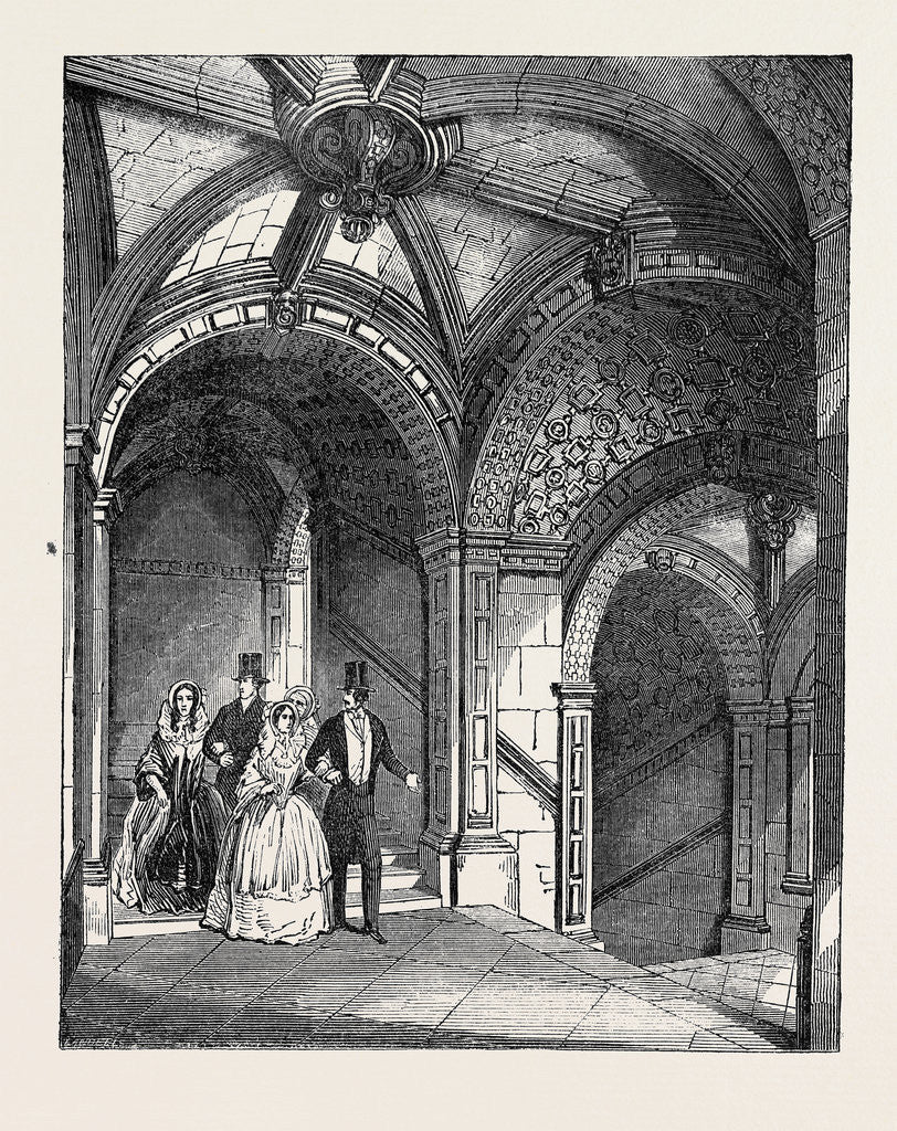 Detail of Curious Staircase, at Burghley. by Anonymous