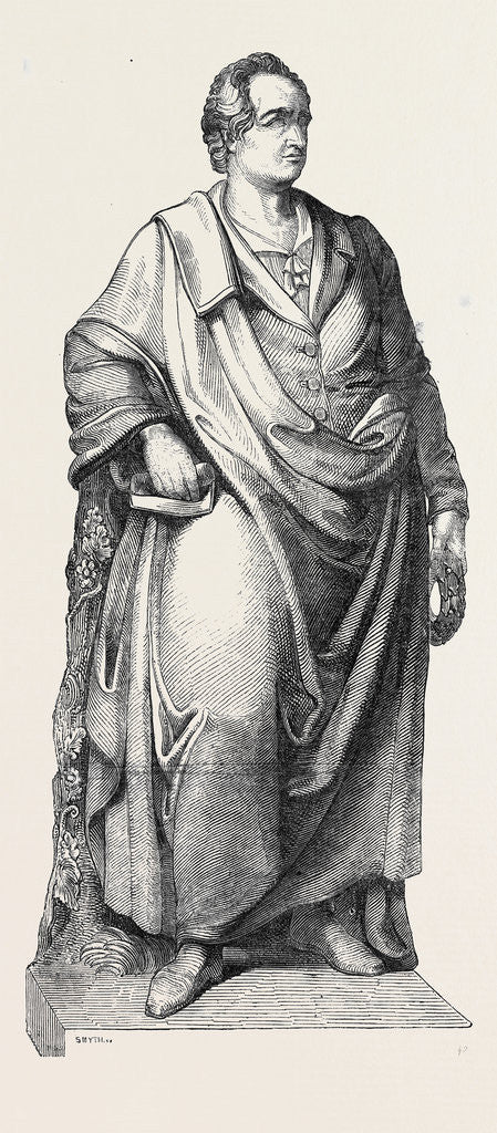 Detail of Statue of Goethe, at Frankfort by Anonymous