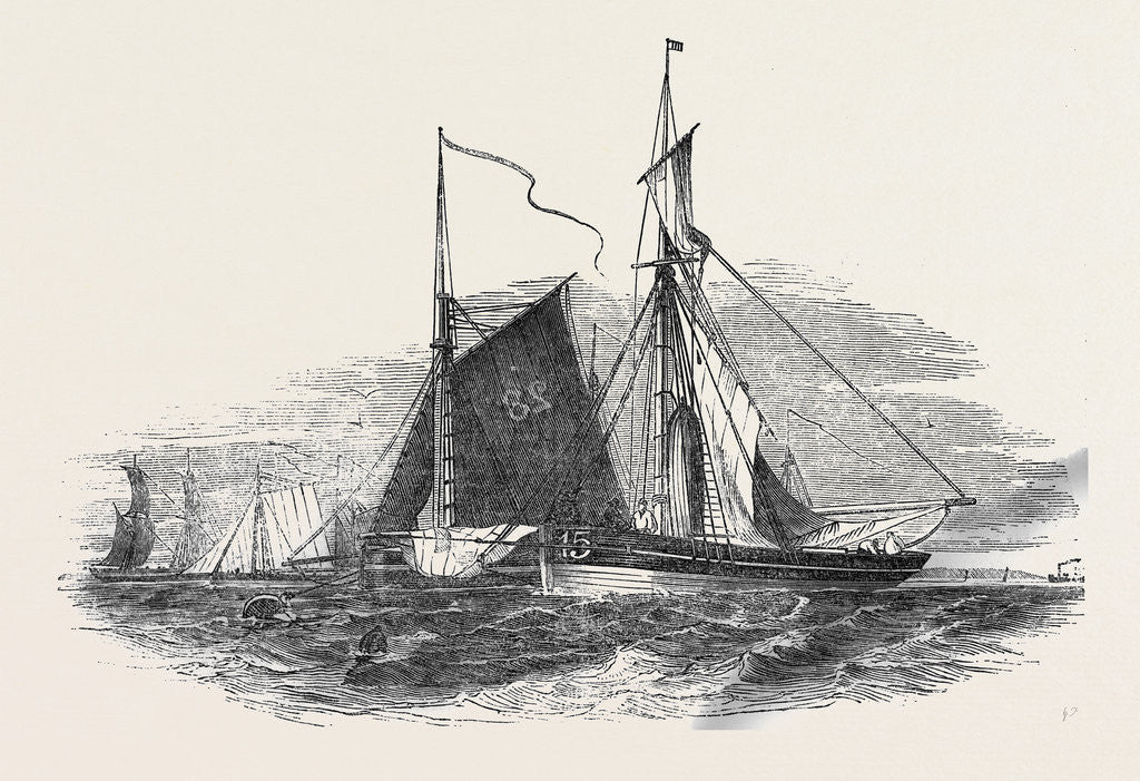 Detail of Barking Fishing Boats by Anonymous