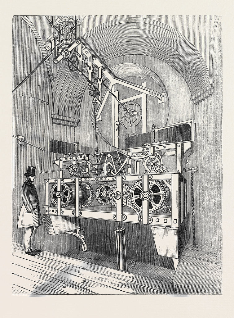 Detail of Perspective View of the Great Clock of the Royal Exchange by Anonymous