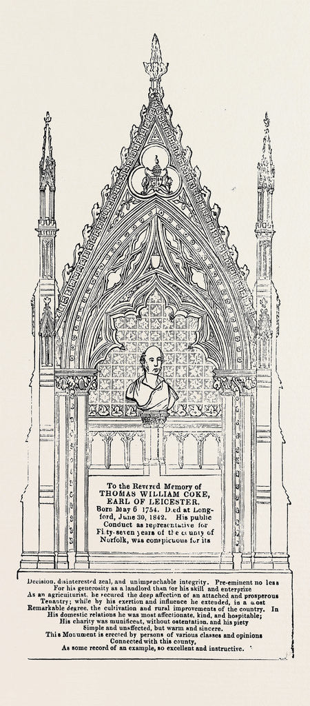 Detail of Monument to the Earl of Leicester in Longford Church, Derbyshire by Anonymous