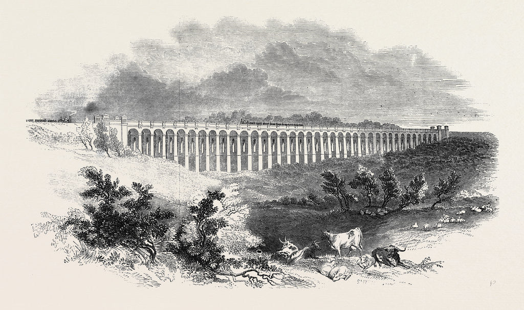 Detail of London and Brighton Railway, the Great Ouse Viaduct by Anonymous