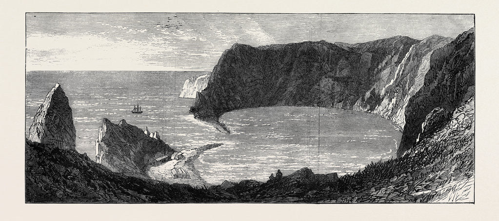 Detail of The Island of St. Paul: The Crater 1871 by Anonymous