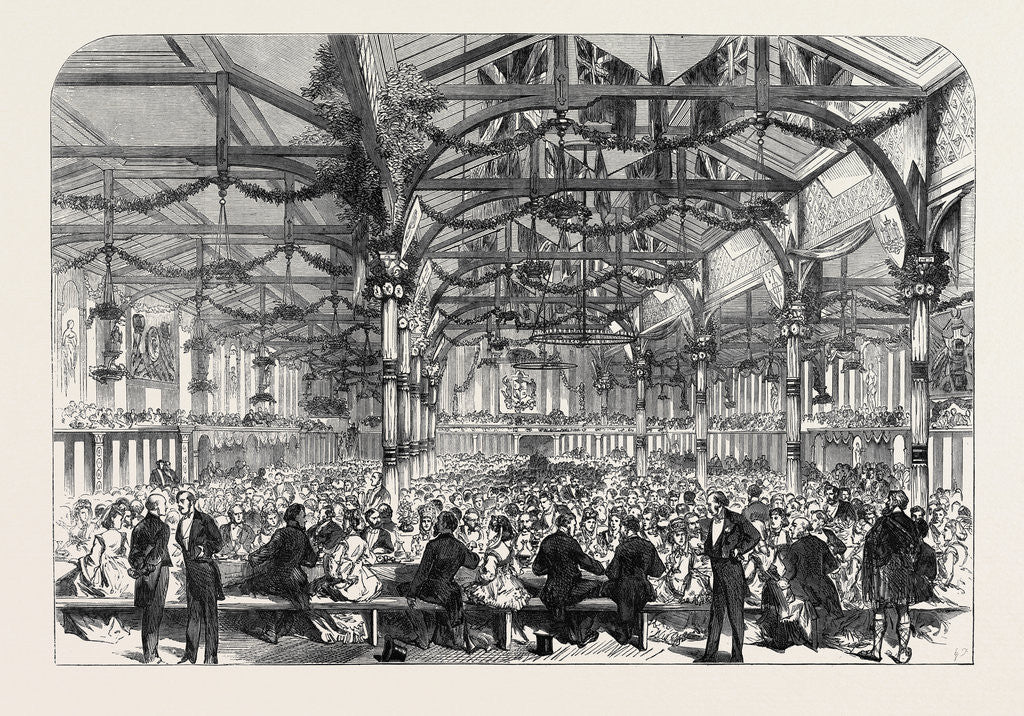 Detail of The Scott Centenary Banquet in the Corn Exchange Grassmarket Edinburgh 1871 by Anonymous