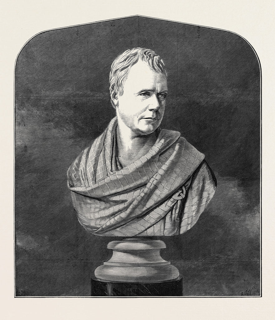 Detail of The Scott Centenary: Sir Walter Scott from the Bust, 1871 by Anonymous