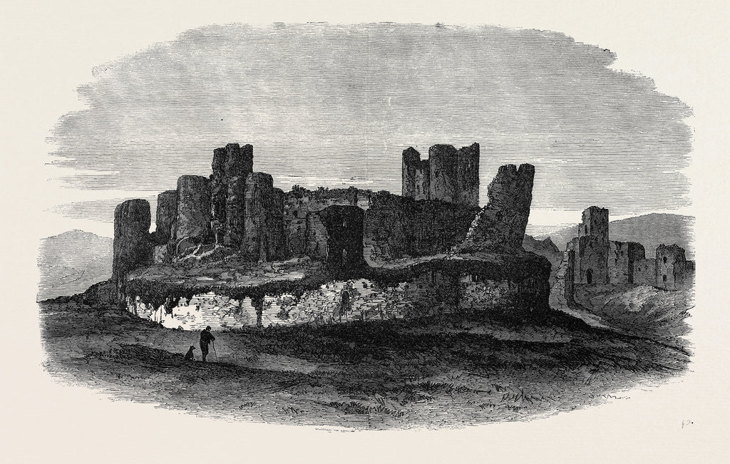 Detail of Royal Archaeological Institute in Wales: Caerphilly Castle 1871 by Anonymous