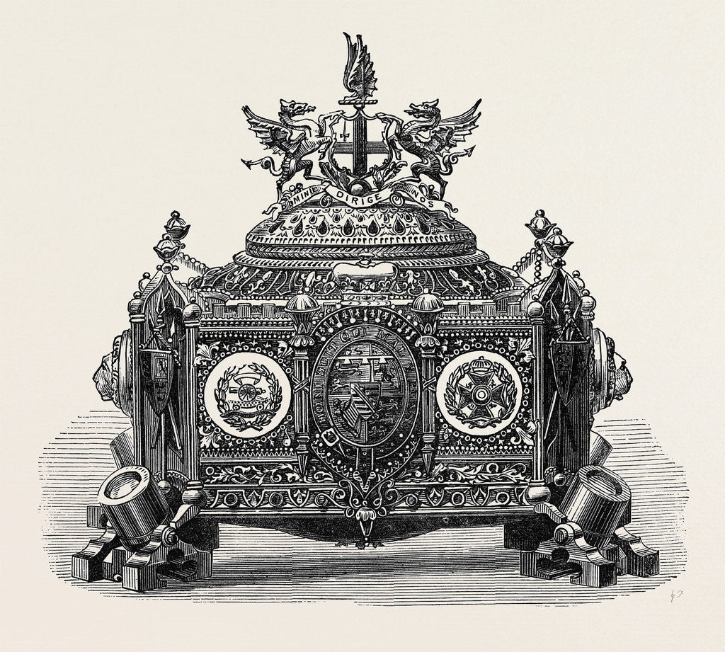 Casket Presented to Prince Arthur with the Freedom of the City of London 1871 by Anonymous