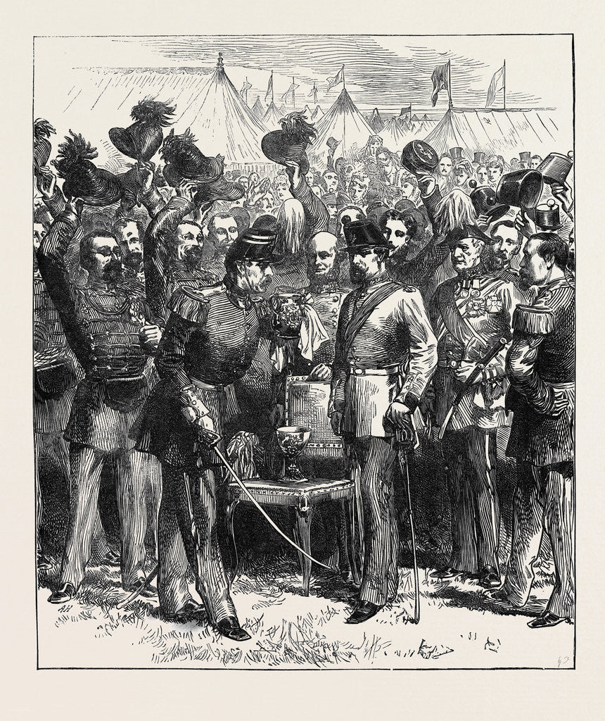 Detail of The Belgian Gardes Civiques at the Wimbledon Camp: The Vin D'Honneur 1871 by Anonymous