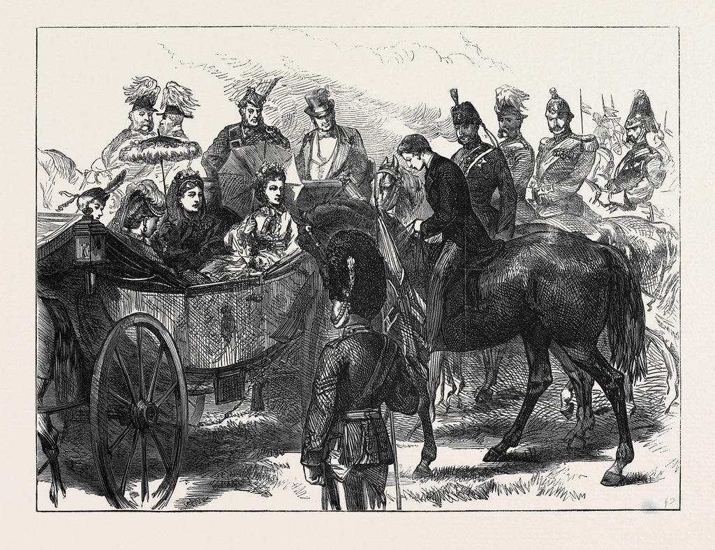 Detail of The French Prince Imperial at Queen Victoria's Review in Bushey Park 1871 by Anonymous