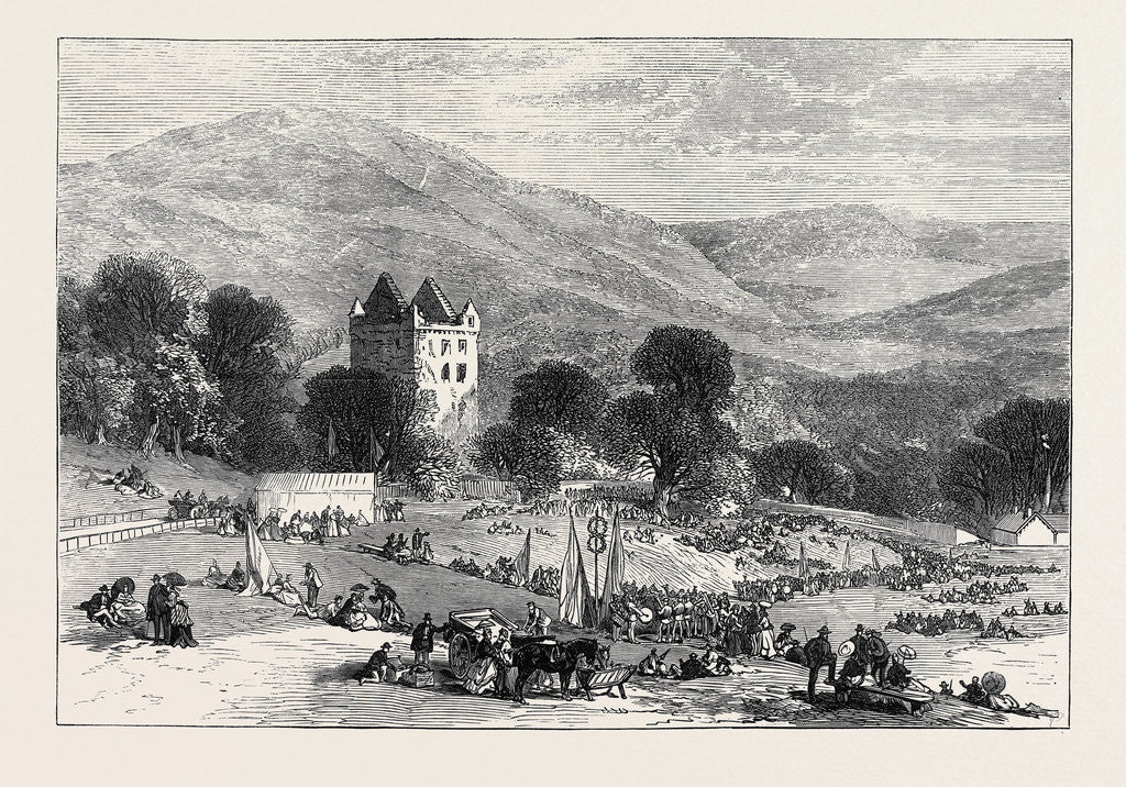 Detail of The Scott Centenary: Fete at Newark Castle Selkirk 1871 by Anonymous