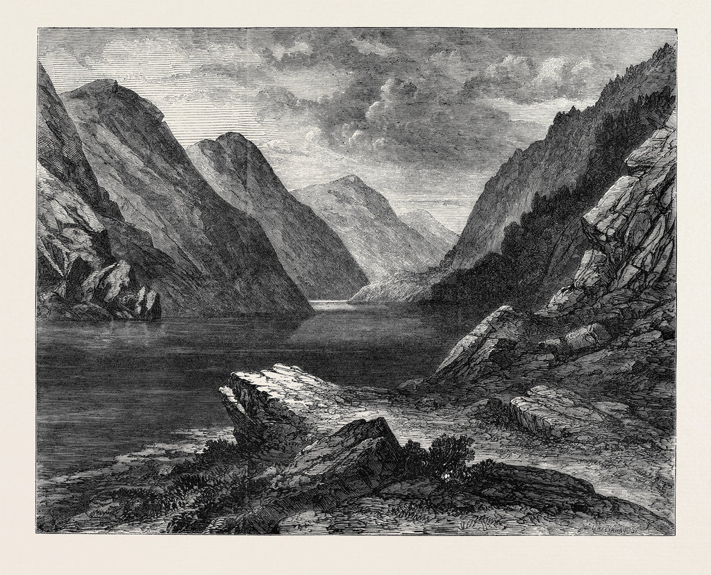 Detail of The Pass of Awe Argyleshire 1871 by Anonymous