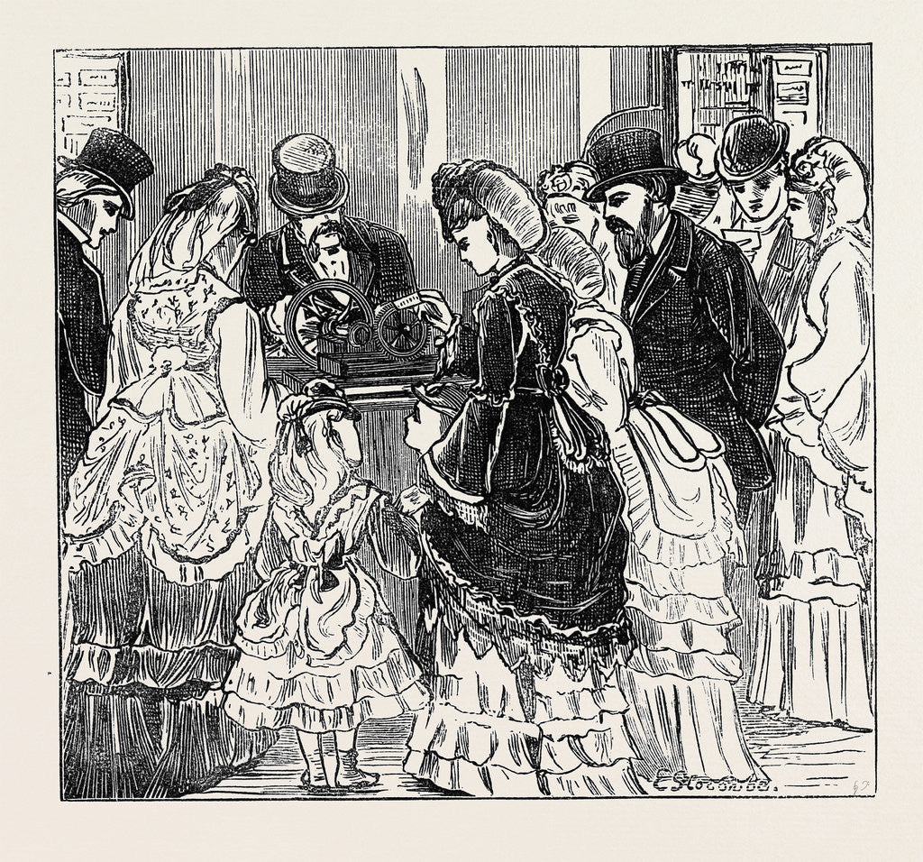 Detail of Sketches in the International Exhibition: A Hundred Cards in One Minute 1871 by Anonymous