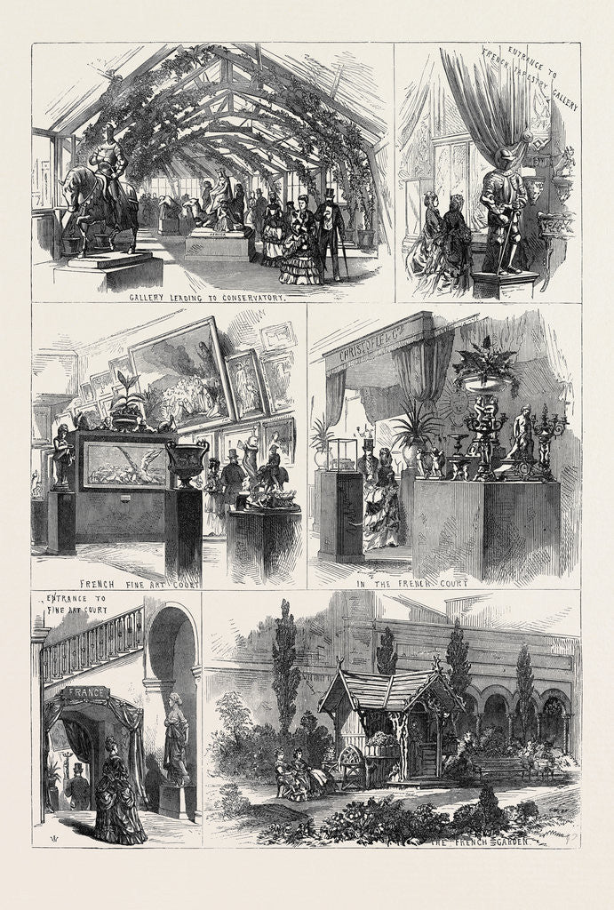 Detail of Sketches in the International Exhibition 1871 by Anonymous