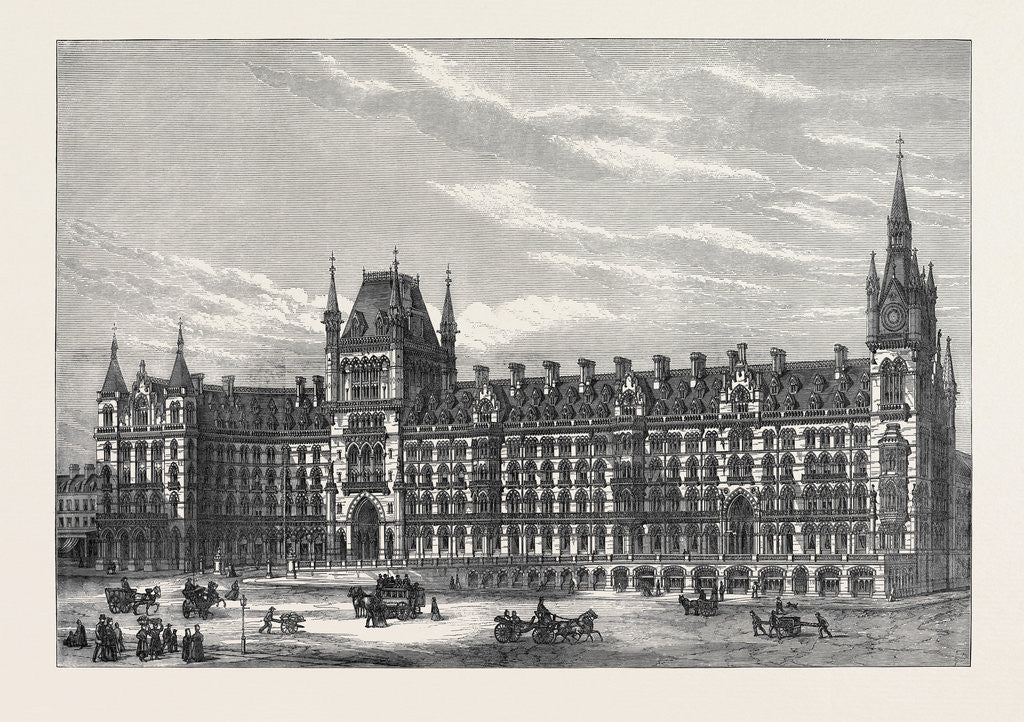 Detail of The Midland Railway Hotel London 1871 by Anonymous