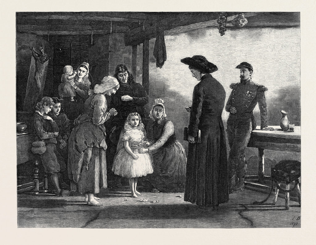 Detail of The Fete De La Vierge, 1871 by Anonymous