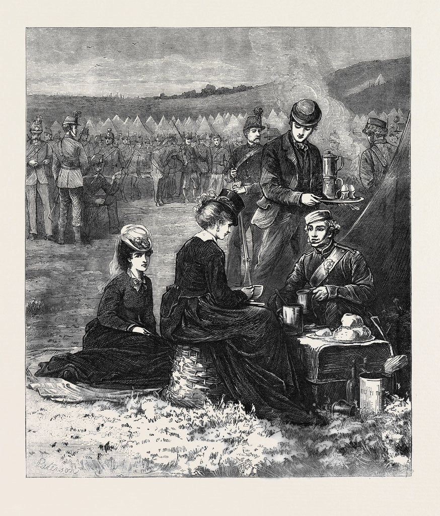 Detail of The Autumn Campaign: An Early Breakfast in Camp 1871 by Anonymous