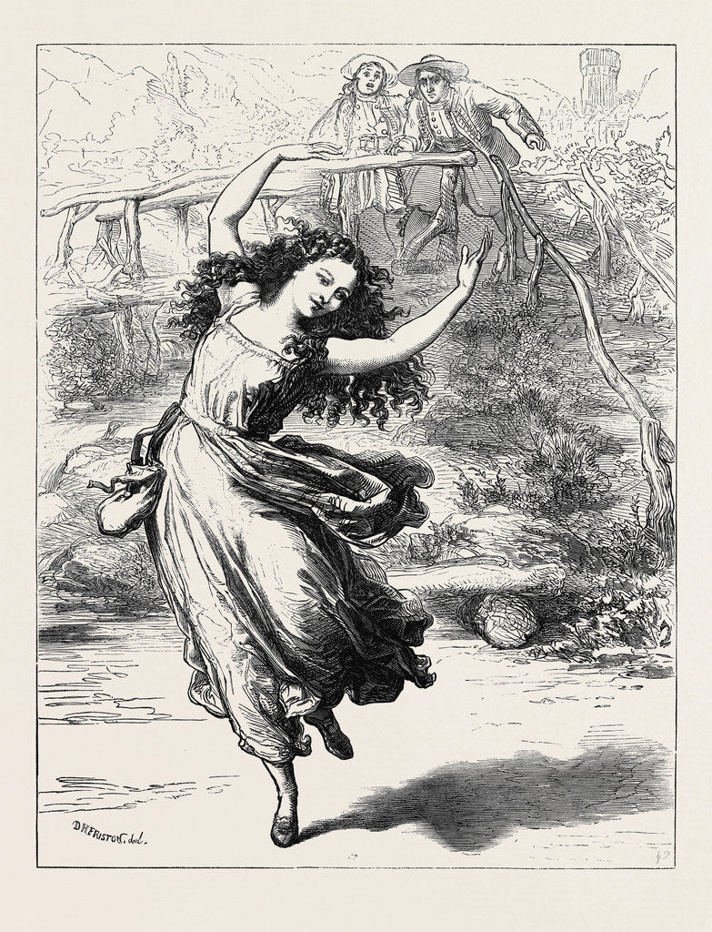 Detail of Scene from Fanchette at the Lyceum Theatre: The Shadow Dance 1871 by Anonymous