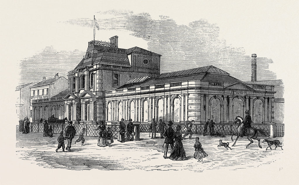 Detail of Southport Sea-Water Baths 1871 by Anonymous
