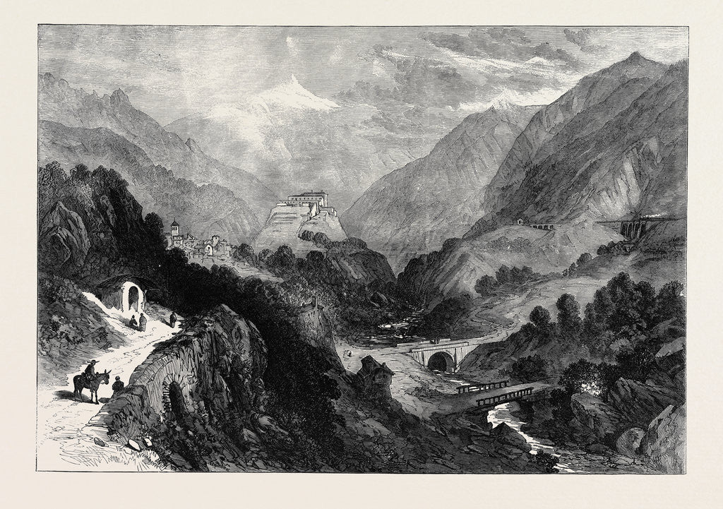 Detail of The Dora Valley Mont Cenis Railway 1871 by Anonymous