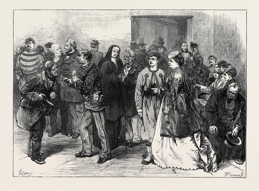 Detail of Waiting-Room of the National Assembly at Versailles France 1871 by Anonymous