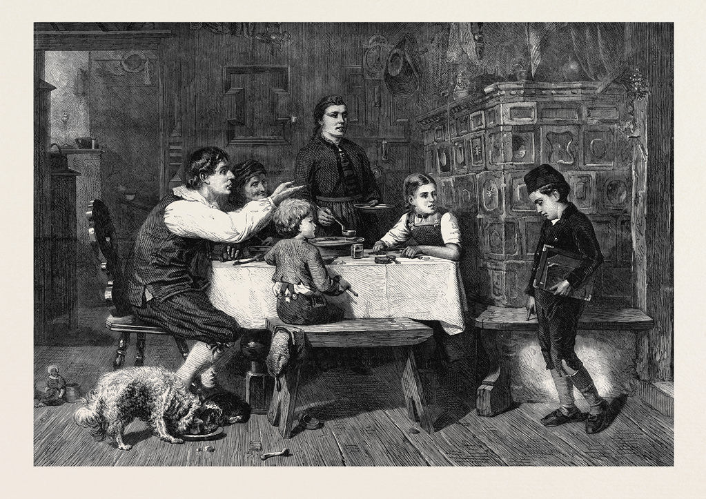 Detail of Dinner by Anonymous
