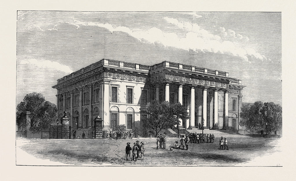 Detail of The Courthouse at Calcutta India 1871 by Anonymous