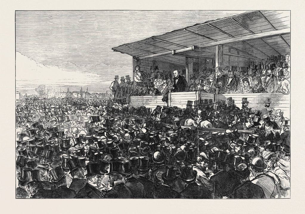 Detail of Mr. Gladstone Addressing the Meeting on Blackheath London 1871 by Anonymous