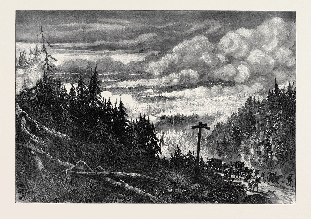 Detail of The Great Forest Fires in America: View Near Fox River 1871 by Anonymous