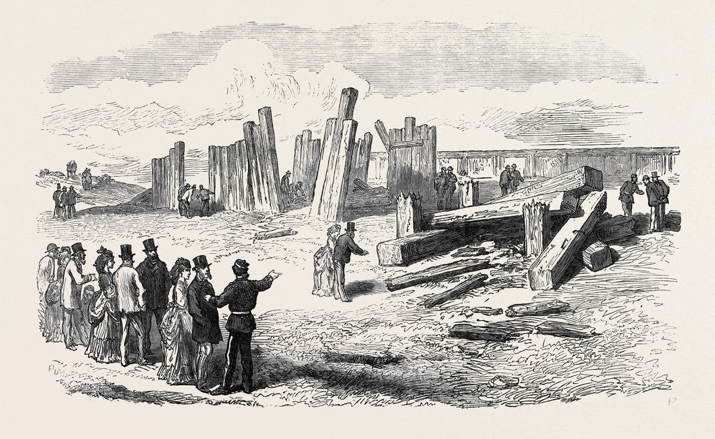 Detail of Siege Operations at Chatham: Destruction of the Stockade by Gun-Cotton and Powder 1871 by Anonymous