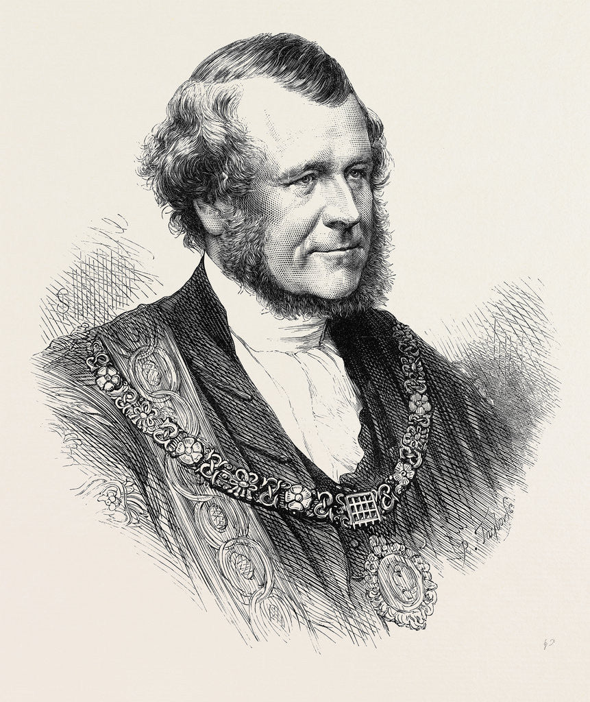 Detail of The Right Hon. Sills John Gibbons the New Lord Mayor of London 1871 by Anonymous