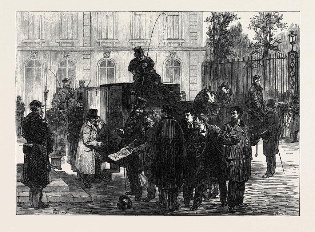 Detail of Students Interceding with M. Triers for the Life of Rossel 1871 by Anonymous