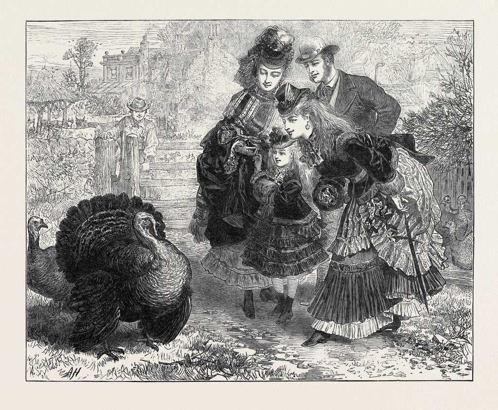 Detail of The Compliments of the Season 1871 by Anonymous