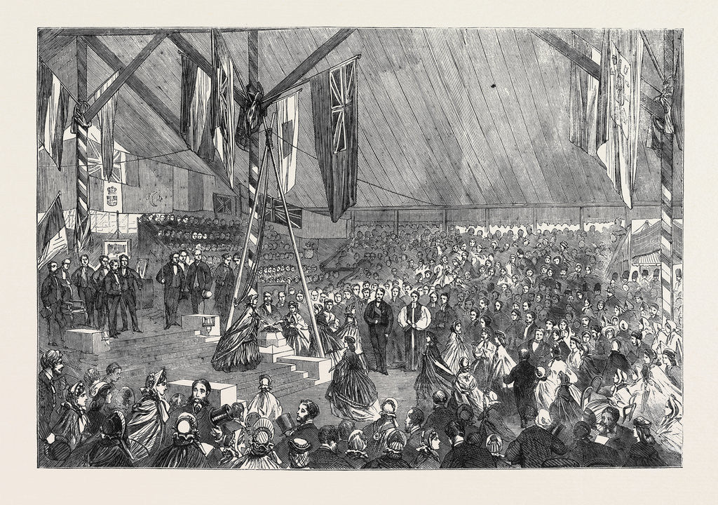 Detail of Laying the Foundation Stone of the Merchant Seamen's Orphan Asylum by the Prince Consort: Ladies Placing Purses on the Stone by Anonymous