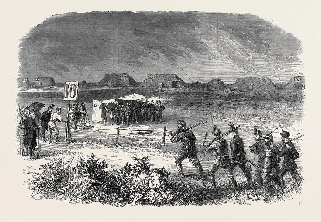 Detail of Firing at the 200 Yards Range on Thursday Week National Rifle Association Meeting at Wimbledon July 13 1861 by Anonymous