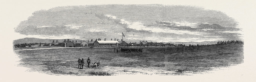Detail of Residence of the Prince of Wales Part of the Camp of Curragh Kildare the Prince of Wales in Ireland July 13 1861 by Anonymous