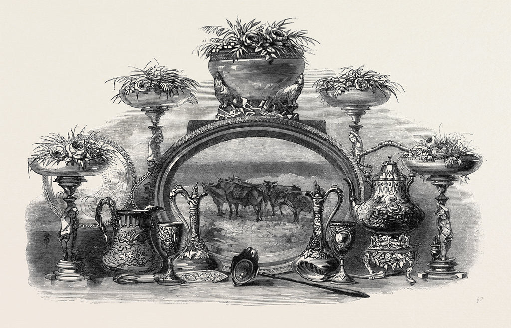 Detail of Testimonial to C.J. Bridges Esq. Managing Director of the Great Western Railway of Canada by Anonymous