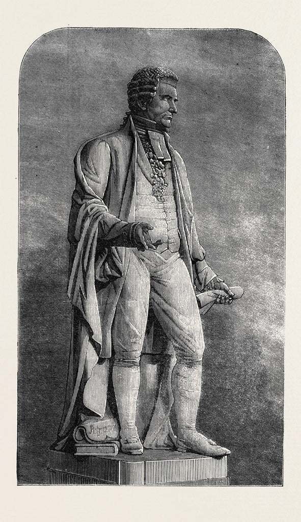 Detail of Statue of the Late Mr. Robert Hall M.P. for Leeds and Recorder of Doncaster by Anonymous