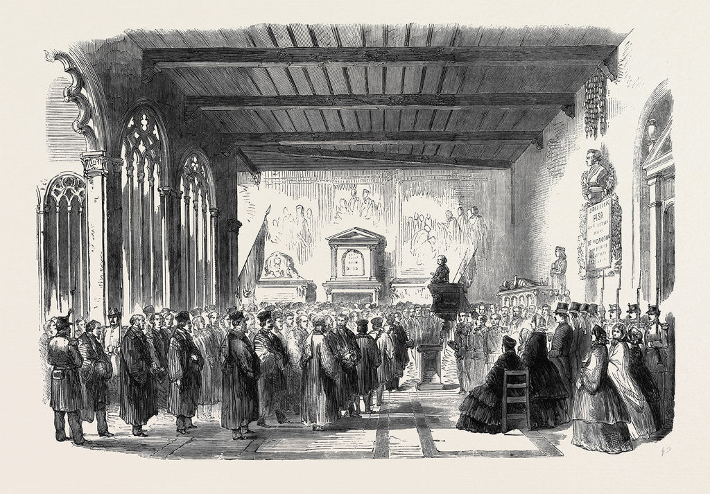 Detail of Inauguration of Cavour's Monument in the Campo Santo at Pisa July 20 1861 by Anonymous