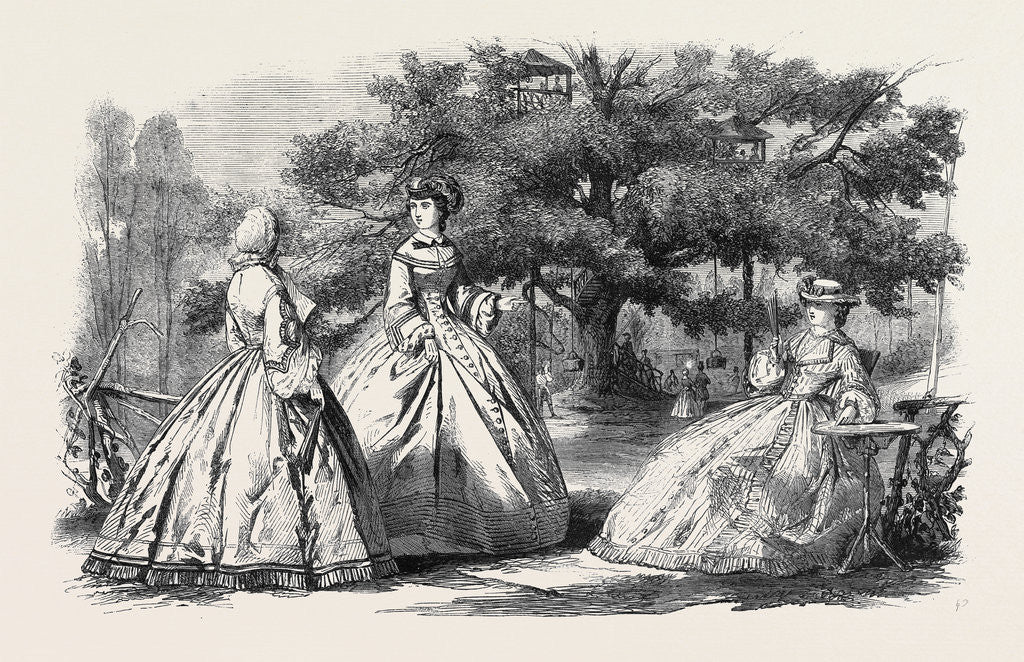 Detail of Paris Fashions for August by Anonymous